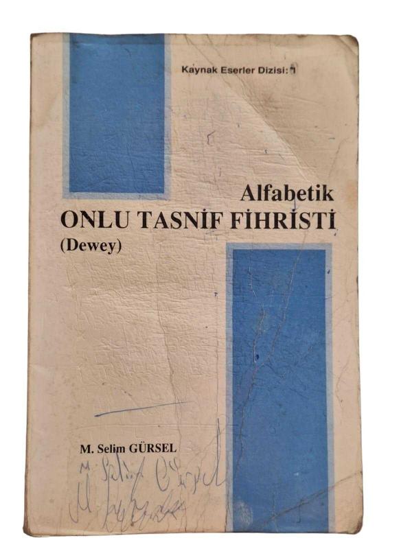 Alfabetik Onlu Tasnif Fihristi  (Dewey)