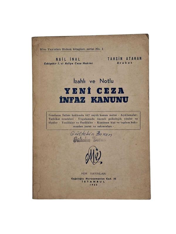 İzahlı ve Notlu Yeni Ceza İnfaz Kanunu
