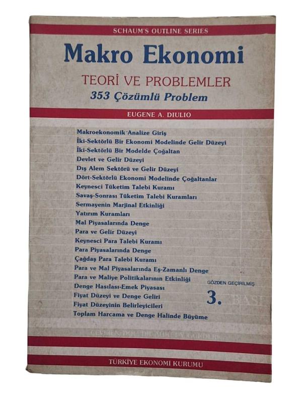 Makro Ekonomi Teori ve Problemler 353 Çözümlü Problem