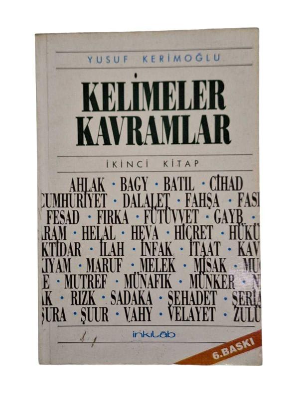 Kelimeler Kavramlar II
