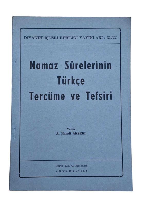 Namaz Surelerinin Türkçe Tercüme ve Tefsiri