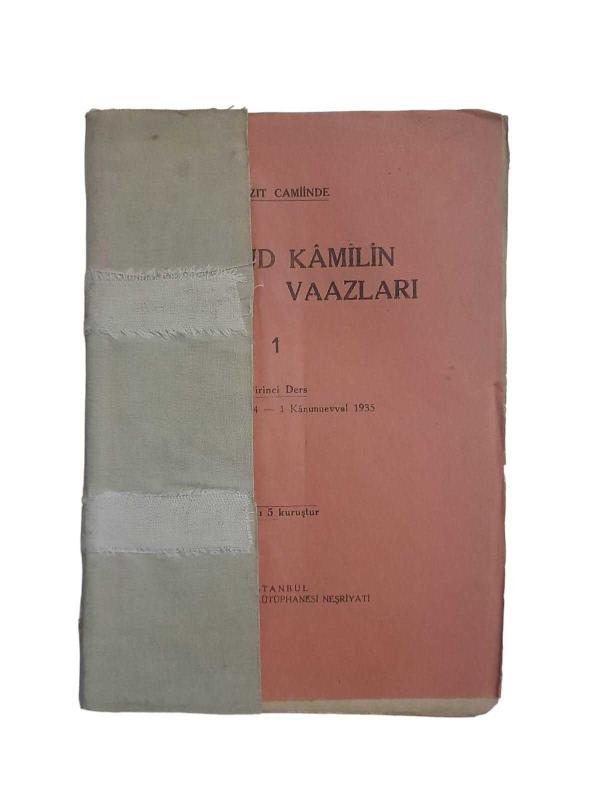 Beyazıt Camiinde Urfalı Mahmud Kamilin Vaazları