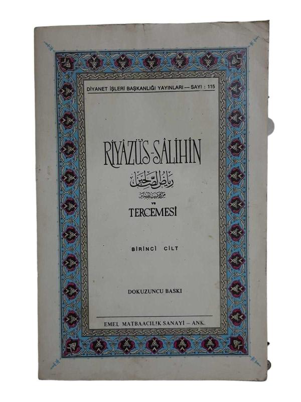 Riyazü's Salihin Tercemesi 1. Cilt