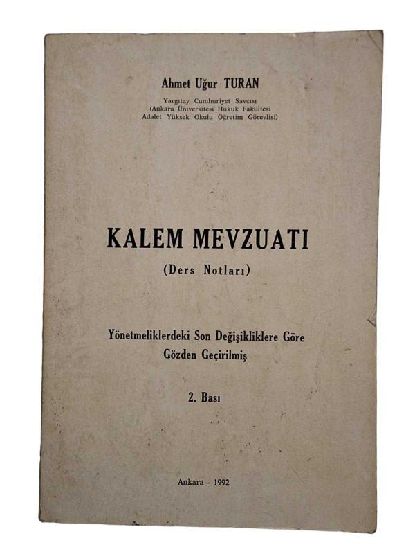 Kalem Mevzuatı Ders Notları
