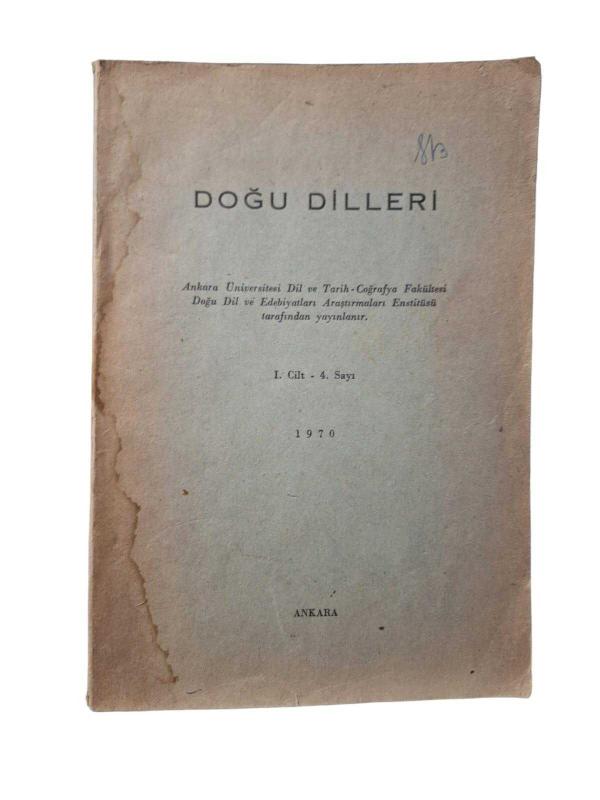 Doğu Dilleri 1. Cilt Sayı: 4