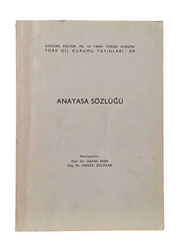 Anayasa Sözlüğü