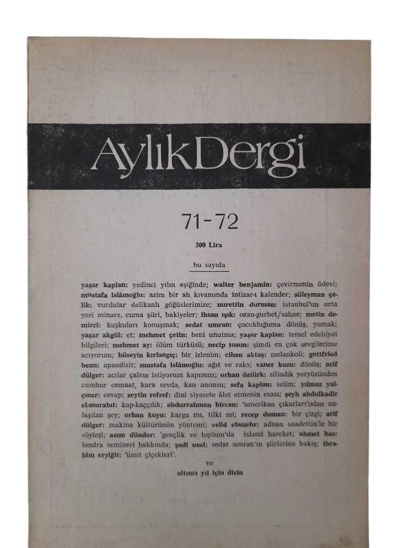 Aylık Dergi Sayı: 71-72