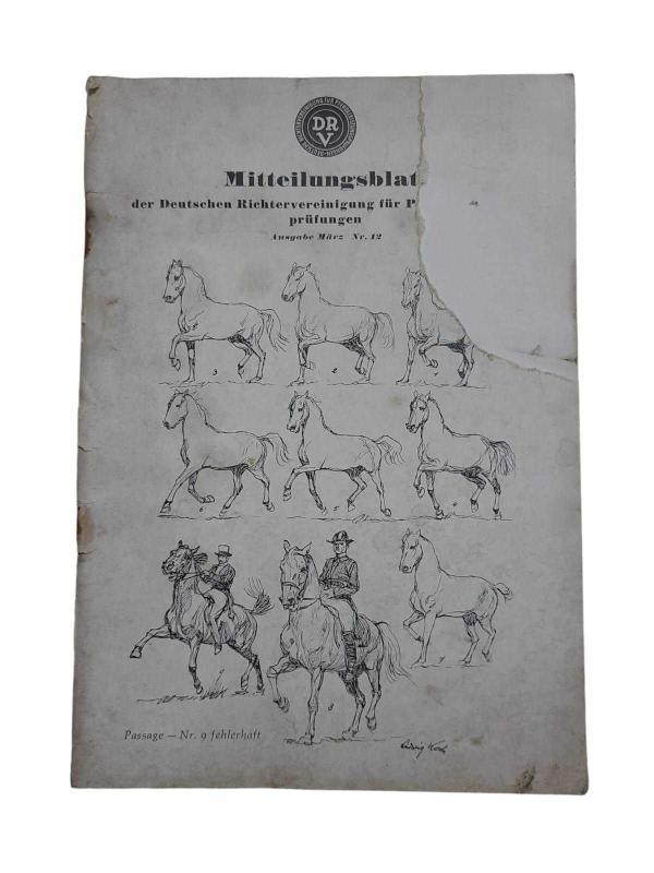 Mitteilungsblatt Der Deutschen Richtervereinigung Für Pferdeleistungsprüfungen