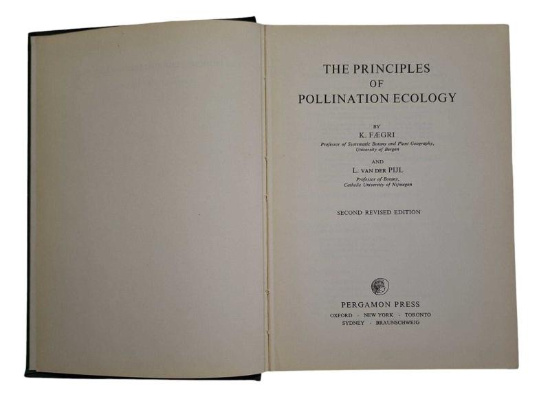 The Principles of Pollinatıon Ecology (Second Revised Edition )