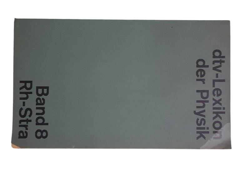 Dtv-Lexikon Der Physik Band 8 Rh-Stra