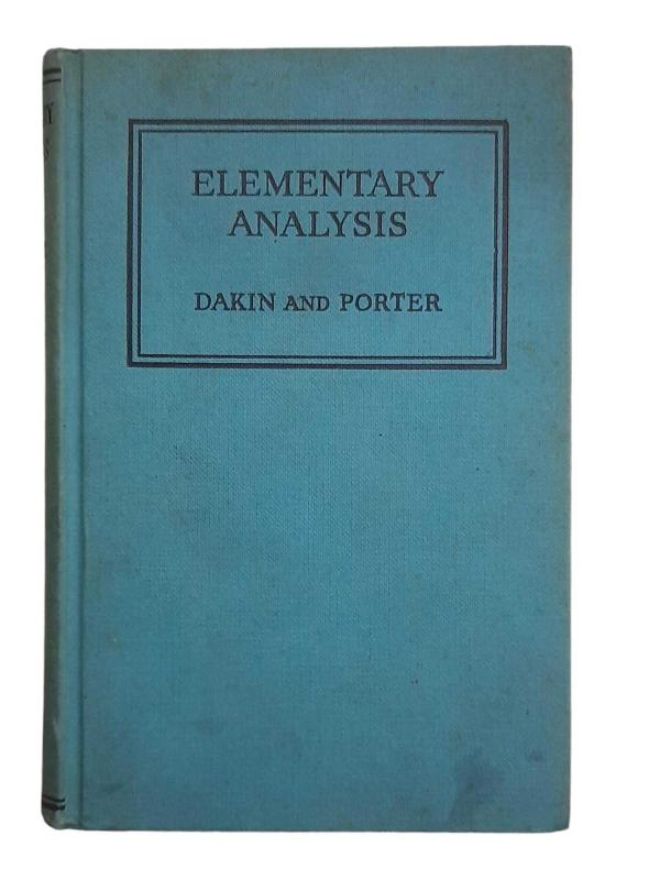 Elementary Analysis