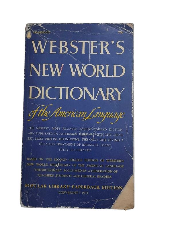 Websters New World Dictionary the American Language