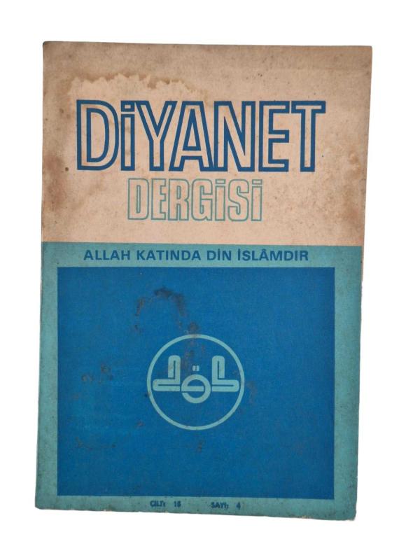 Diyanet Dergisi 15. Cilt Temmuz Ağustos 1976 Sayı: 4