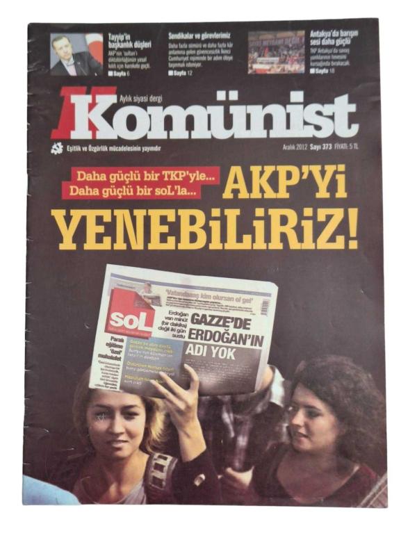 Komünist Aylık Siyasi Dergi Sayı: 373 Aralık 2012