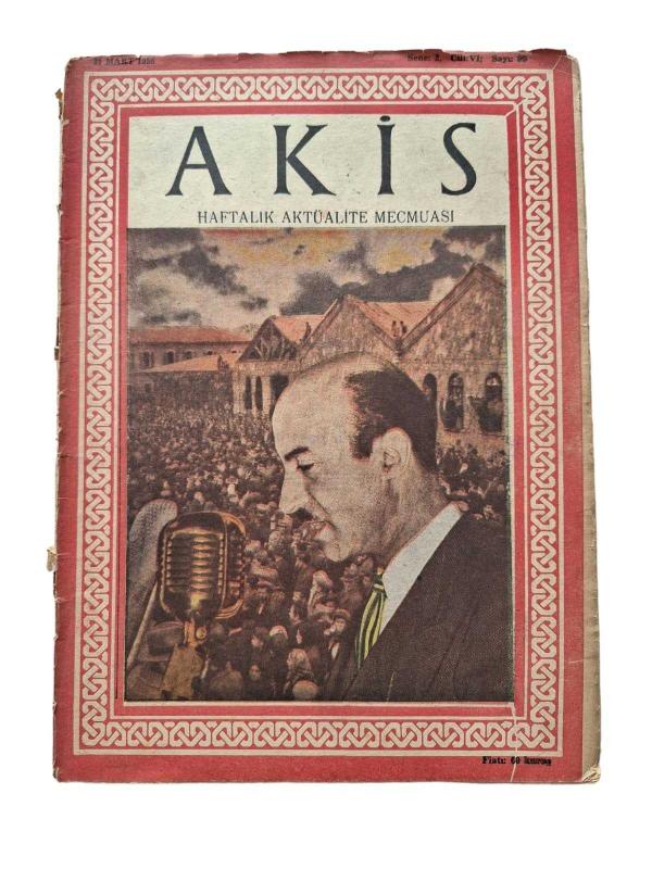Akis Haftalık Aktüalite Mecmuası Sayı: 99 / 31 Mart 1956
